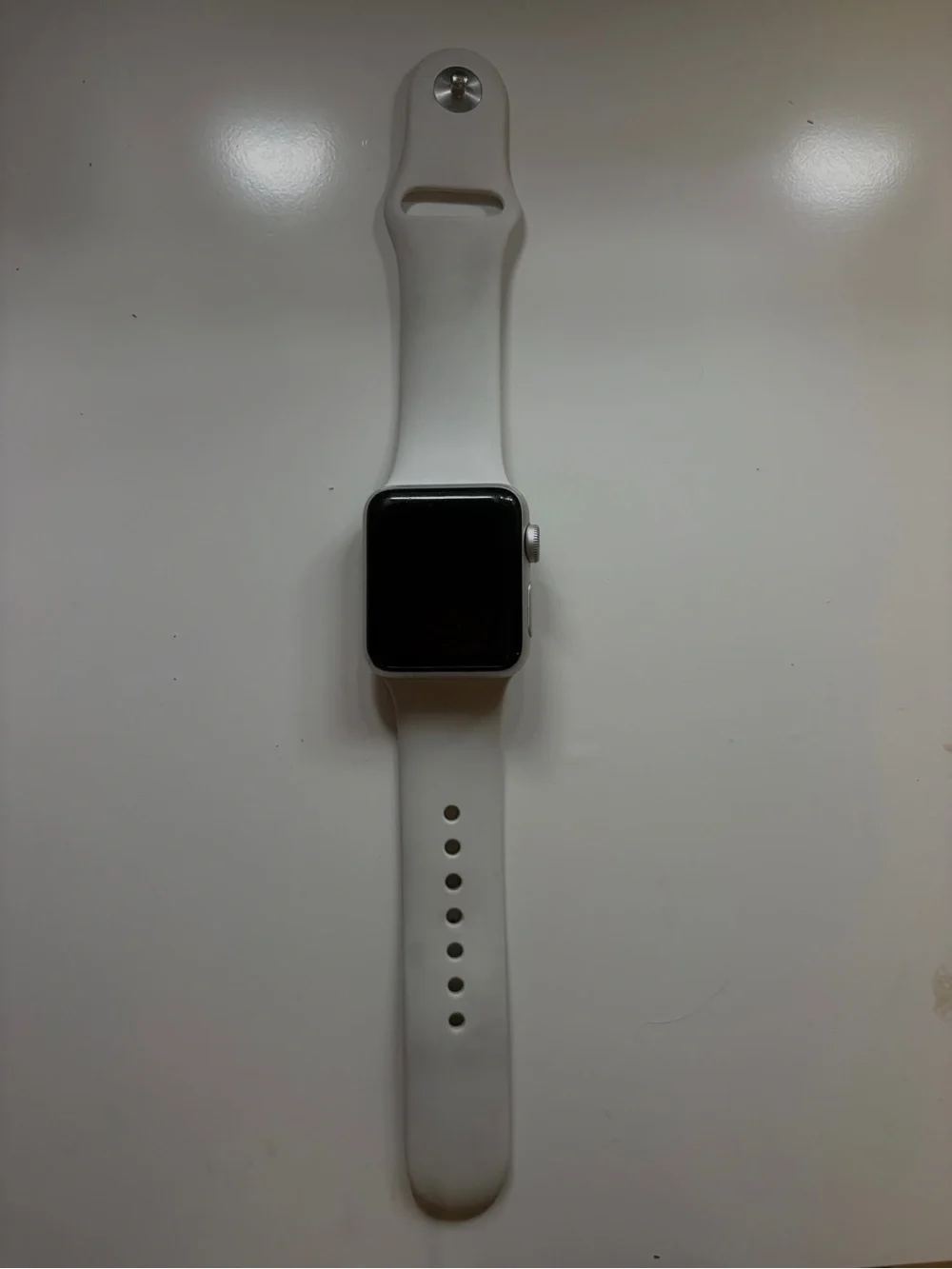 Apple Smartwatch with White Sport Band